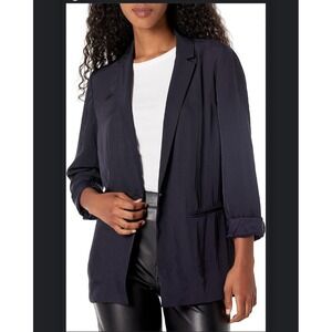 Theory Belted Blazer in Washed Twill with Attached Belt Size 4